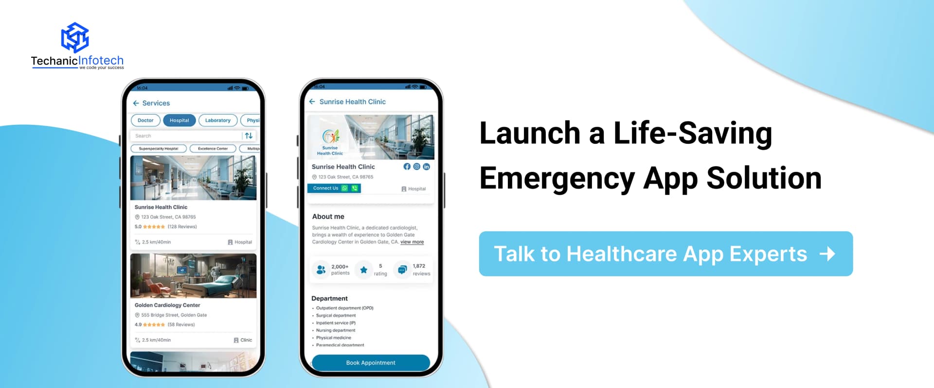 Develop a Ambulance Booking App CTA