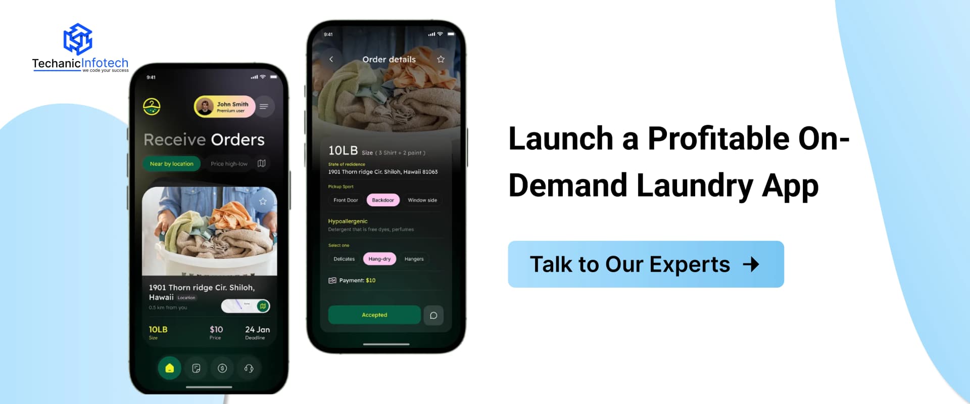 Create a Laundry App CTA
