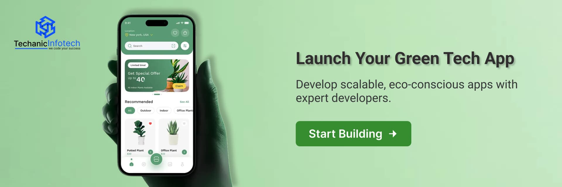 Create a Green App CTA