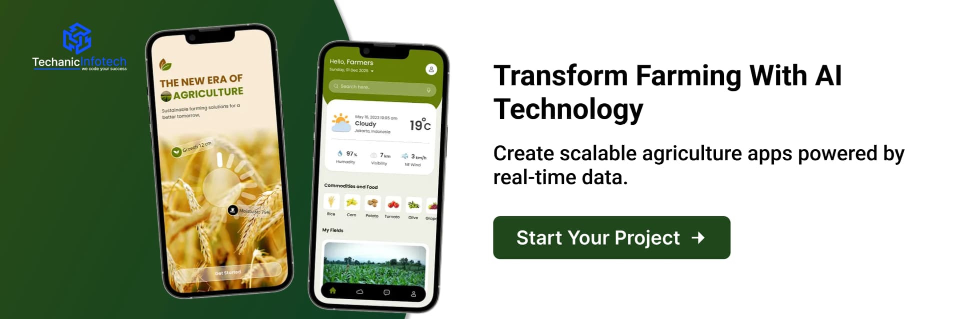 Develop a AI Powered Agriculture App CTA