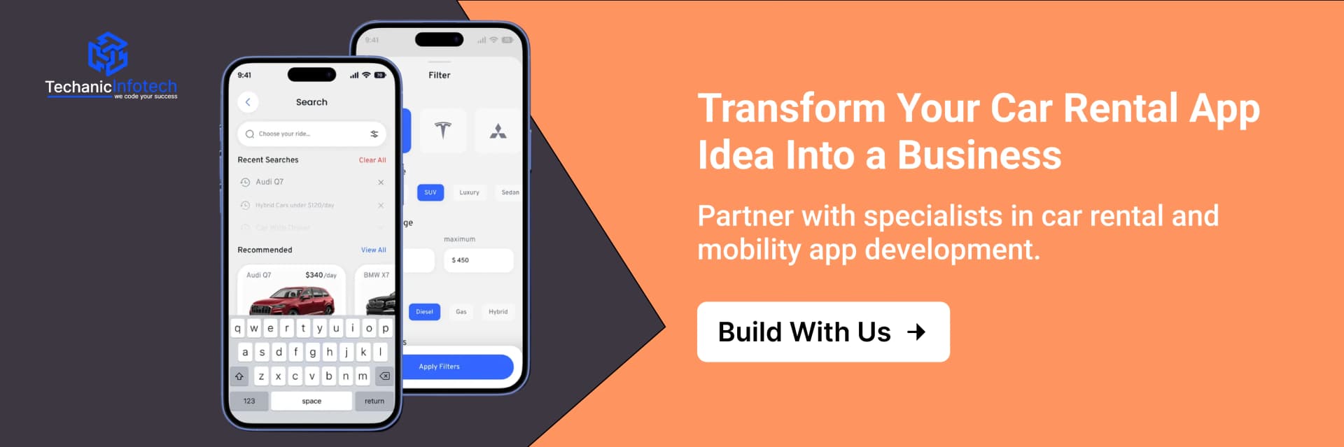 Car Rental App Development CTA