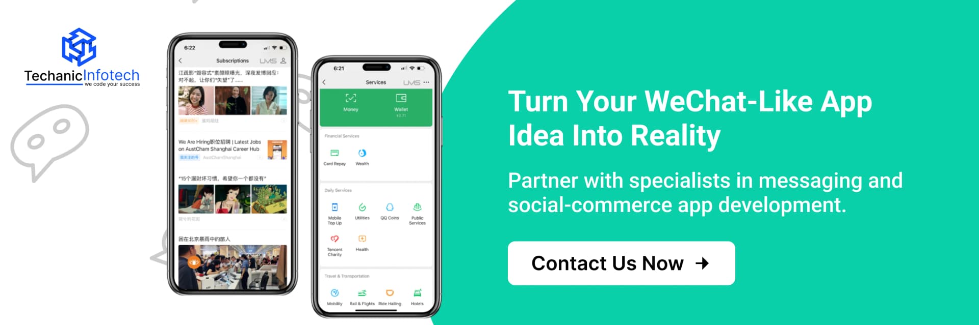 Develop a WeChat Clone App CTA