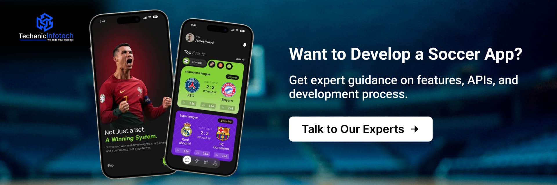 Develop a Soccer mobile App CTA