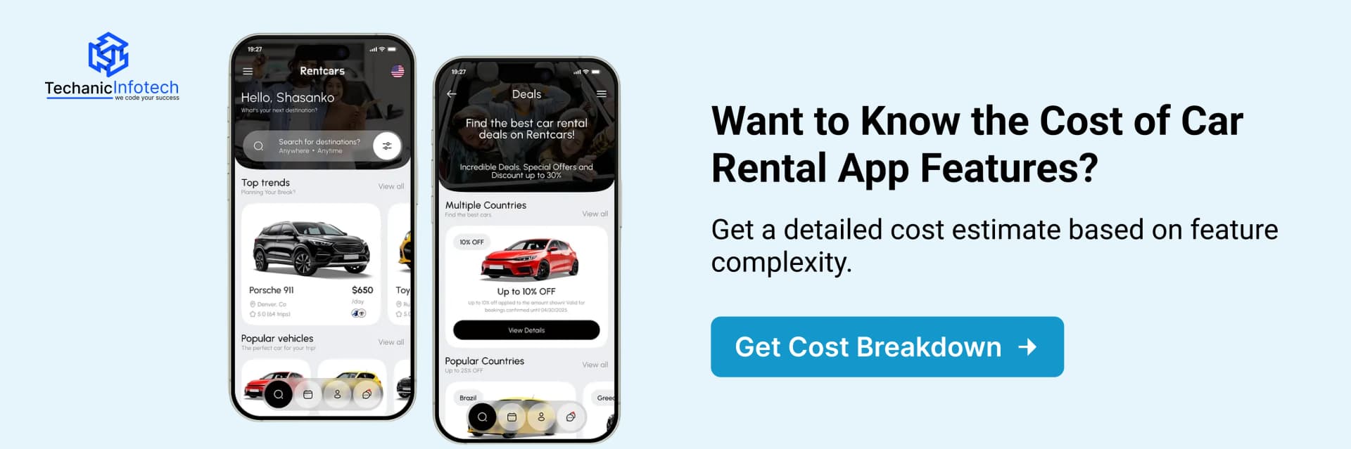 Car Rental App Development CTA