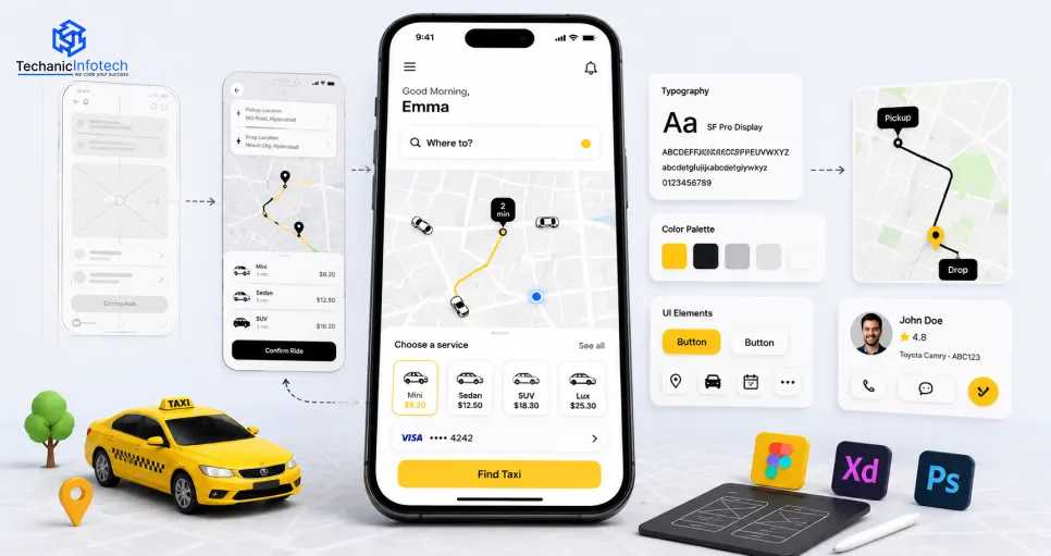 How to Design A Taxi Booking App?