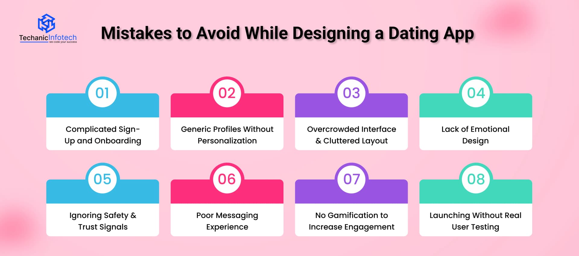 Mistakes to Avoid While Designing a Dating App