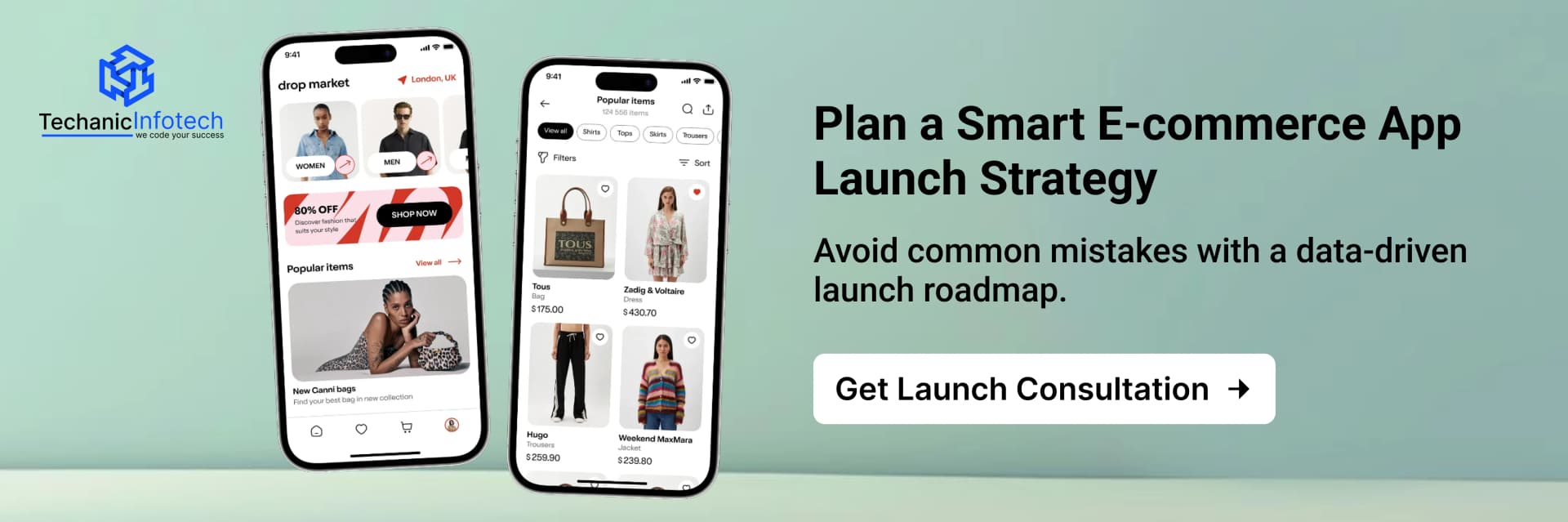 Ecommerce app development CTA