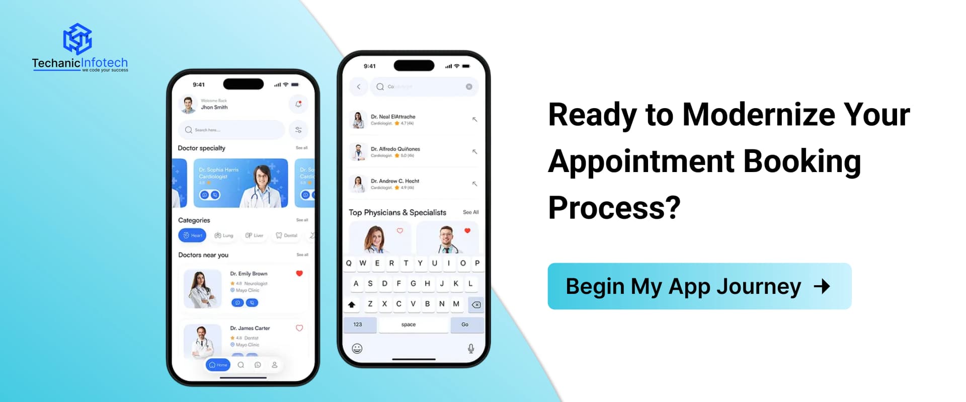 Appointment Booking App development CTA