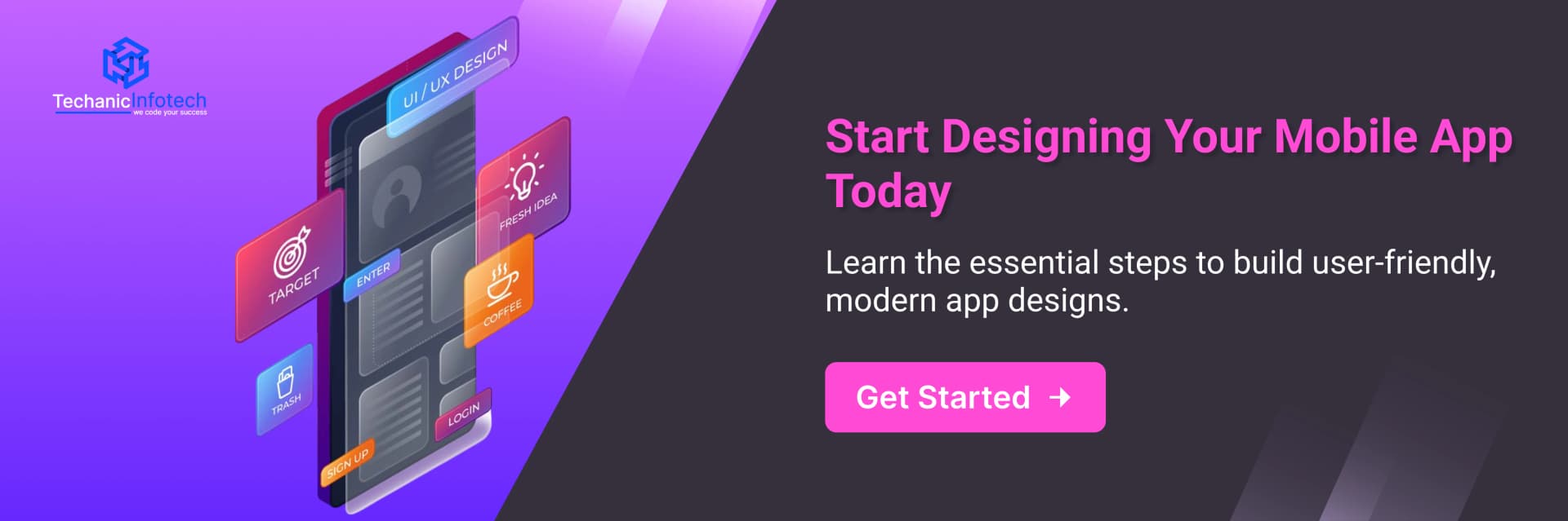 Design Your Mobile App Today CTA