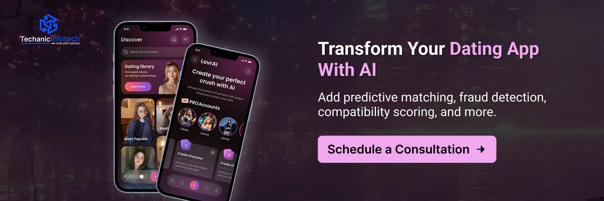 Create a AI Powered Dating App CTA