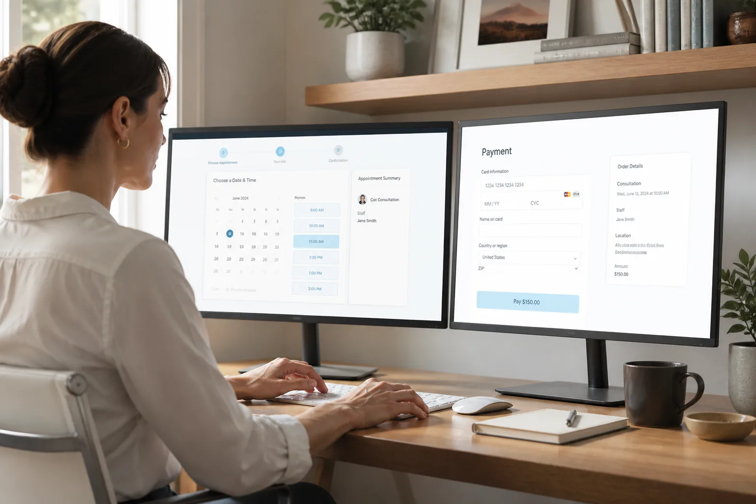Acuity Scheduling inspired appointment scheduling app preview
