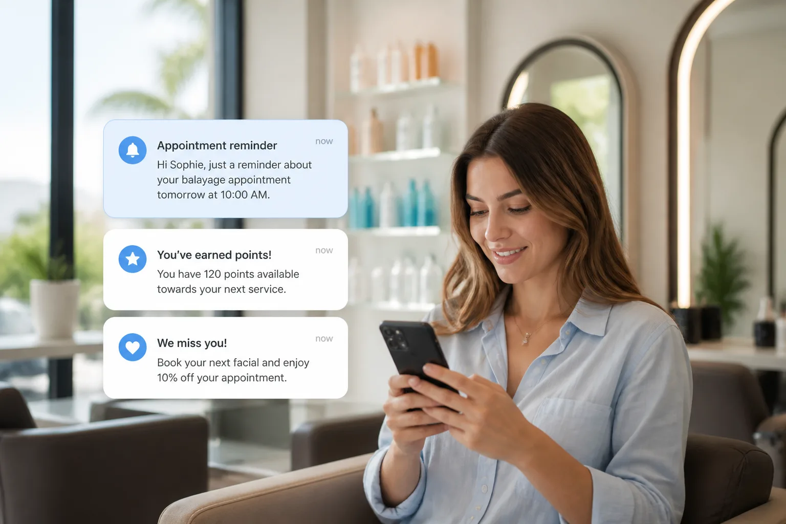Booksy inspired appointment scheduling app preview