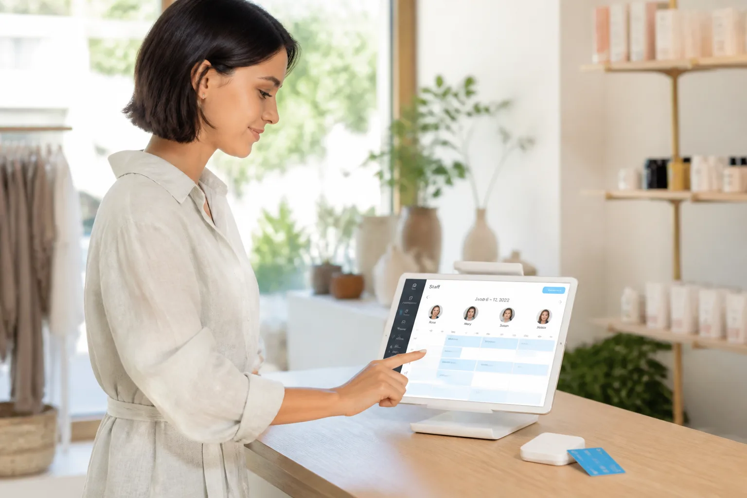 Square Appointments inspired appointment scheduling app preview