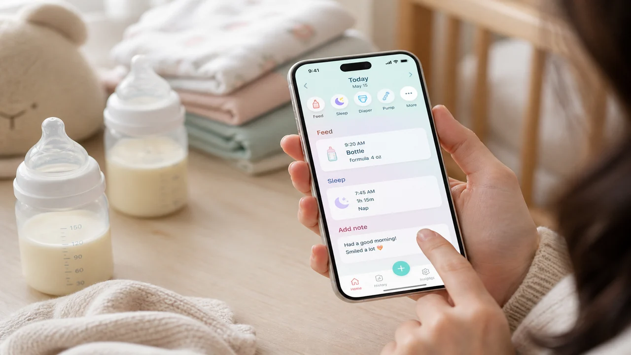 Apps Like Nara Baby inspired baby tracking app preview