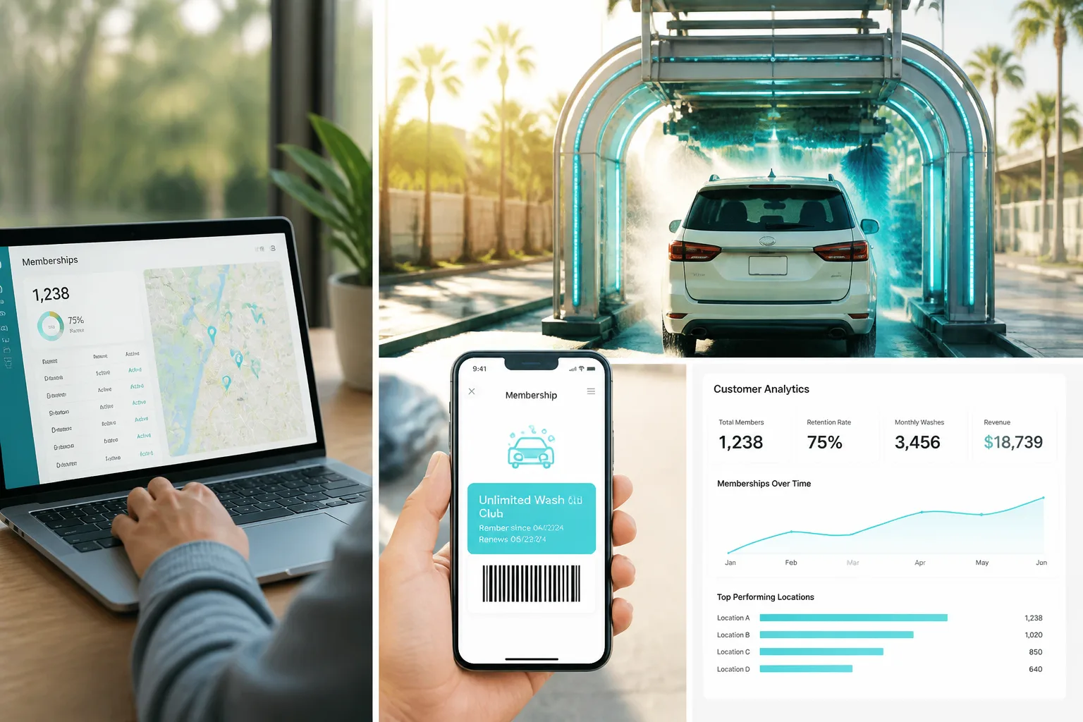 Tommy's Express inspired car-wash app preview