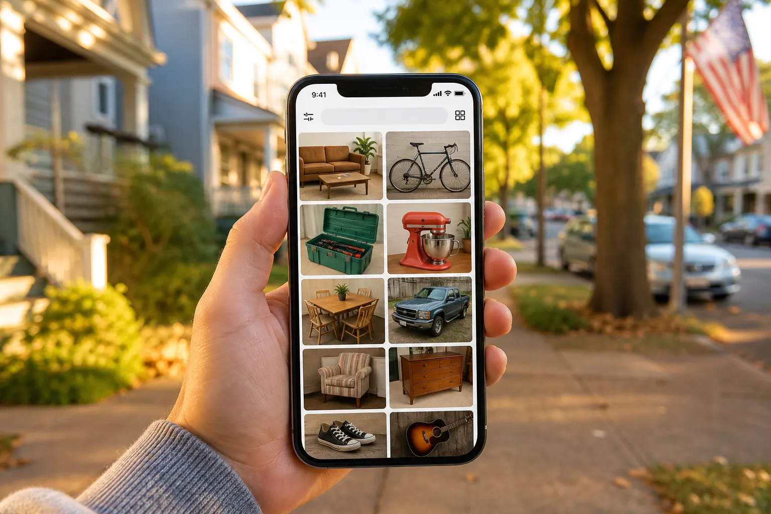 Craigslist inspired classified app preview