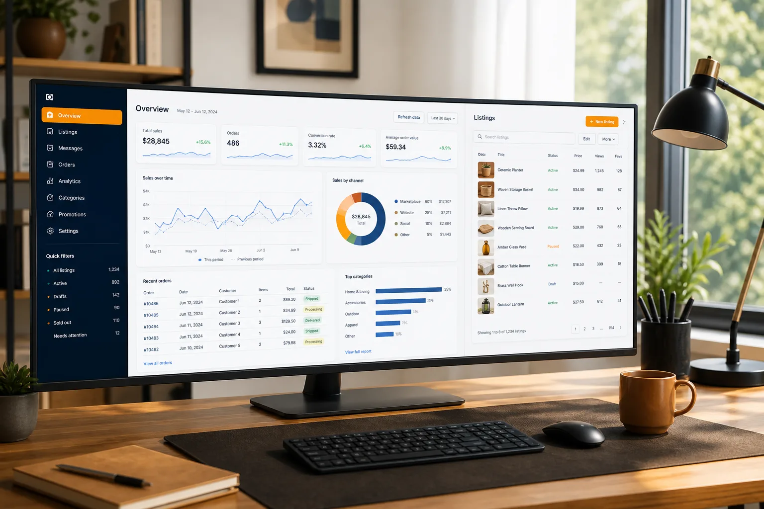 OLX inspired classified app preview