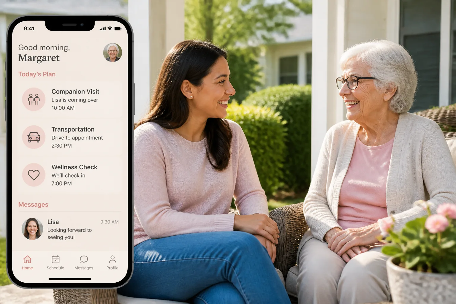 Papa inspired elder-care app preview