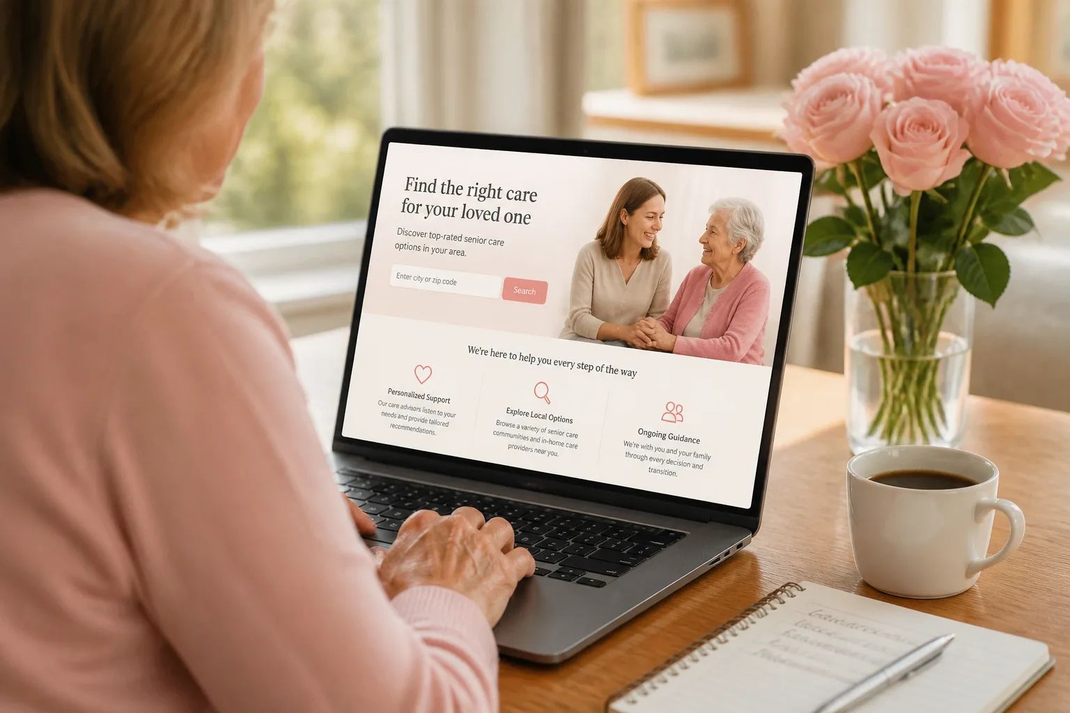 A Place For Mom inspired elder-care app preview