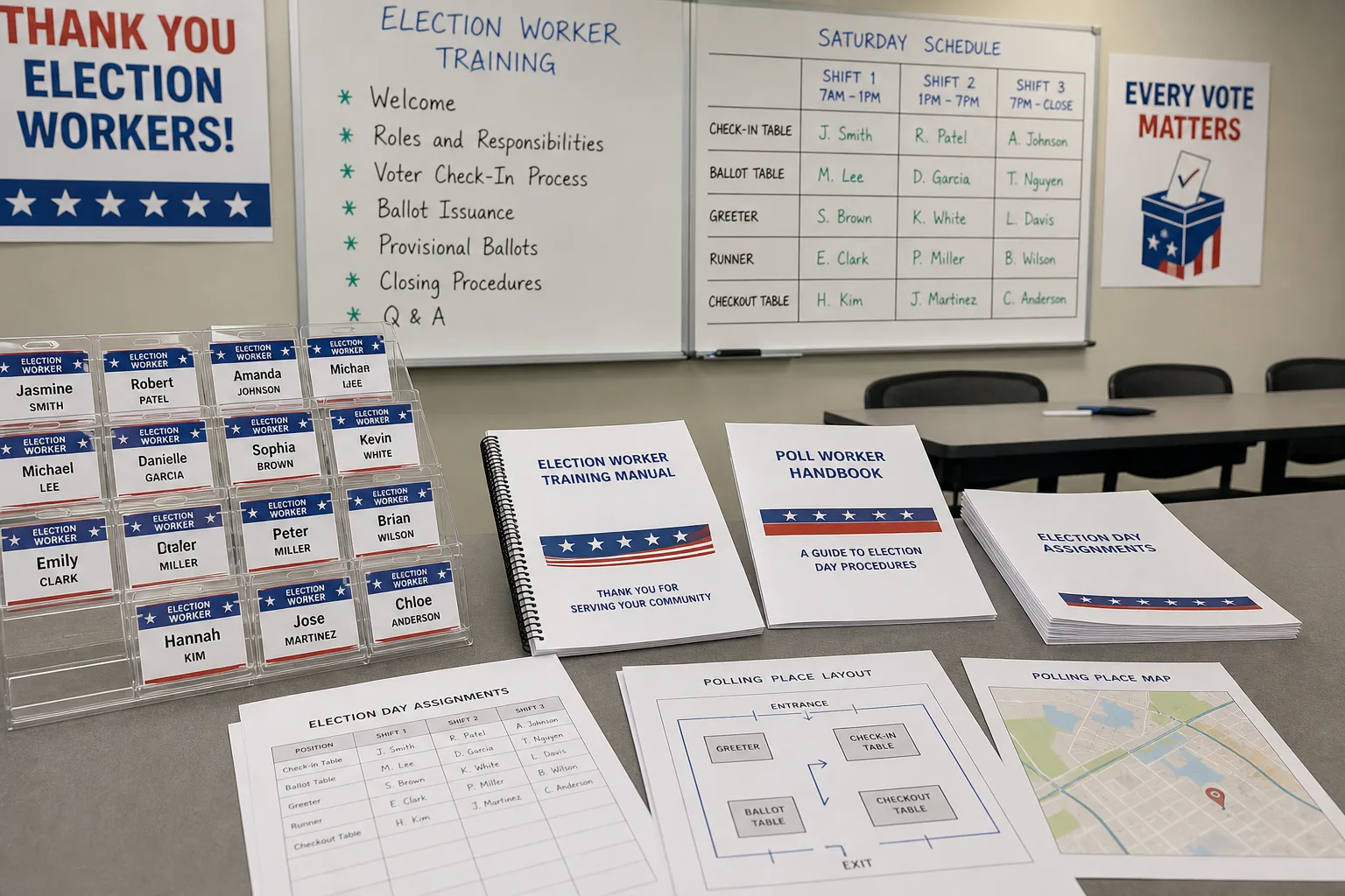 Platforms Like Election Worker Management Systems inspired election app preview
