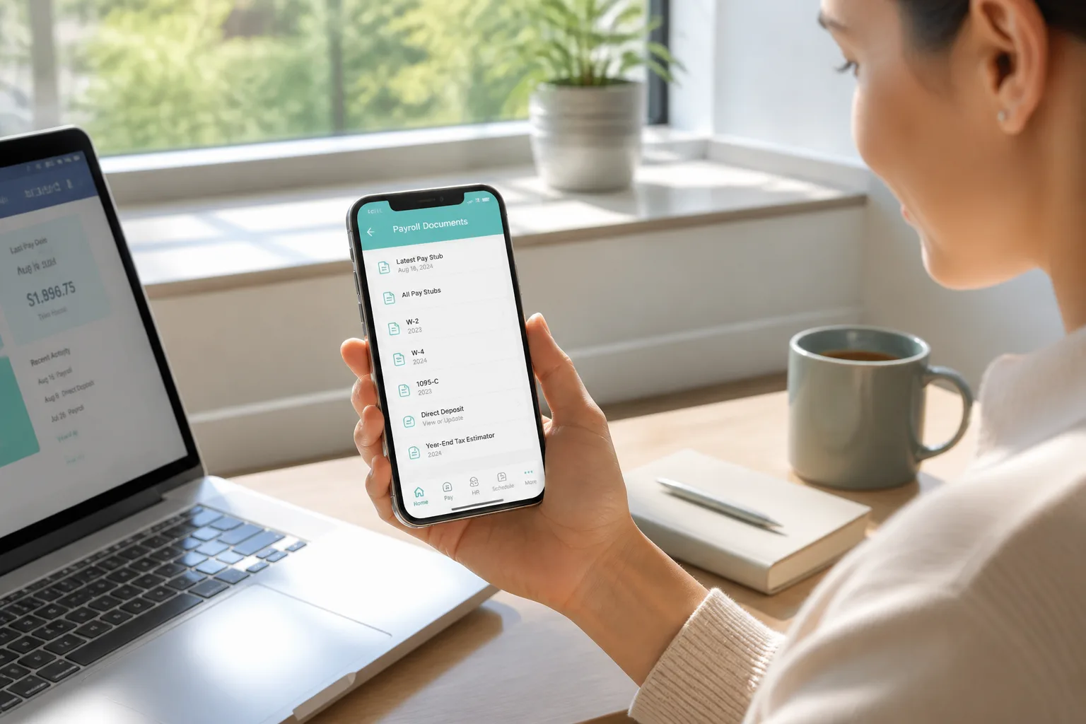 Paycom inspired employee management app preview