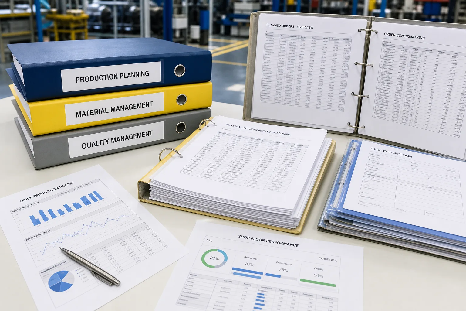 Platforms Like SAP Manufacturing Solutions inspired factory app preview