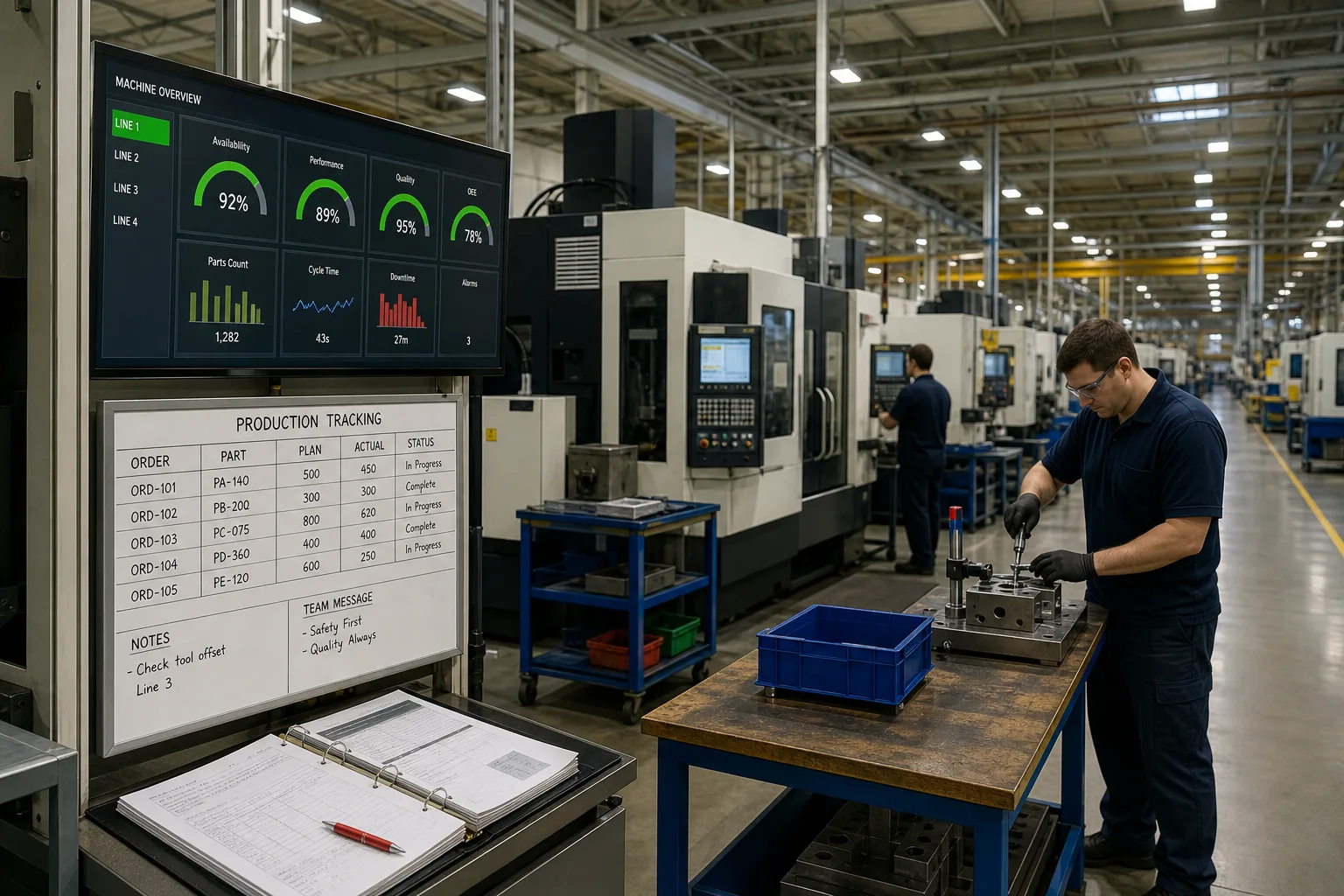 Platforms Like Siemens Manufacturing Systems inspired factory app preview