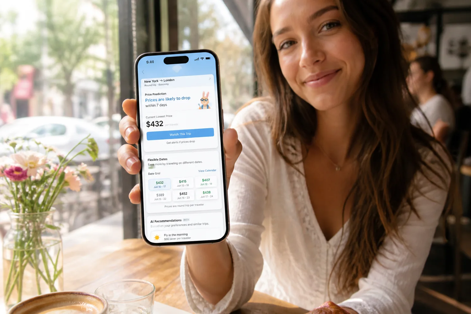 Hopper inspired flight-booking app preview