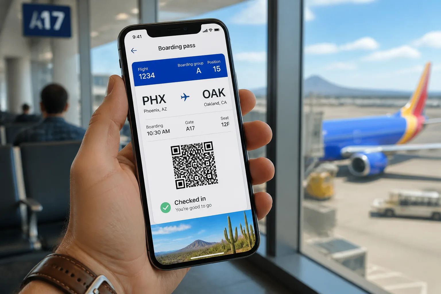 Southwest Airlines inspired flight-booking app preview