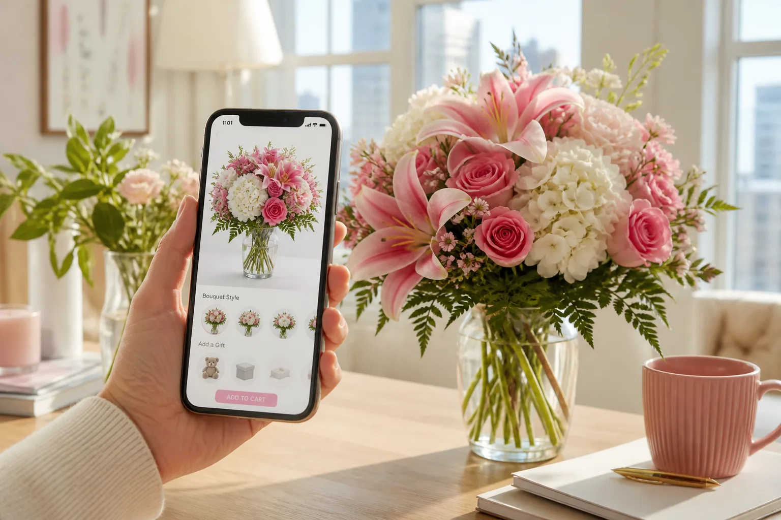 1-800-Flowers inspired flower-delivery app preview