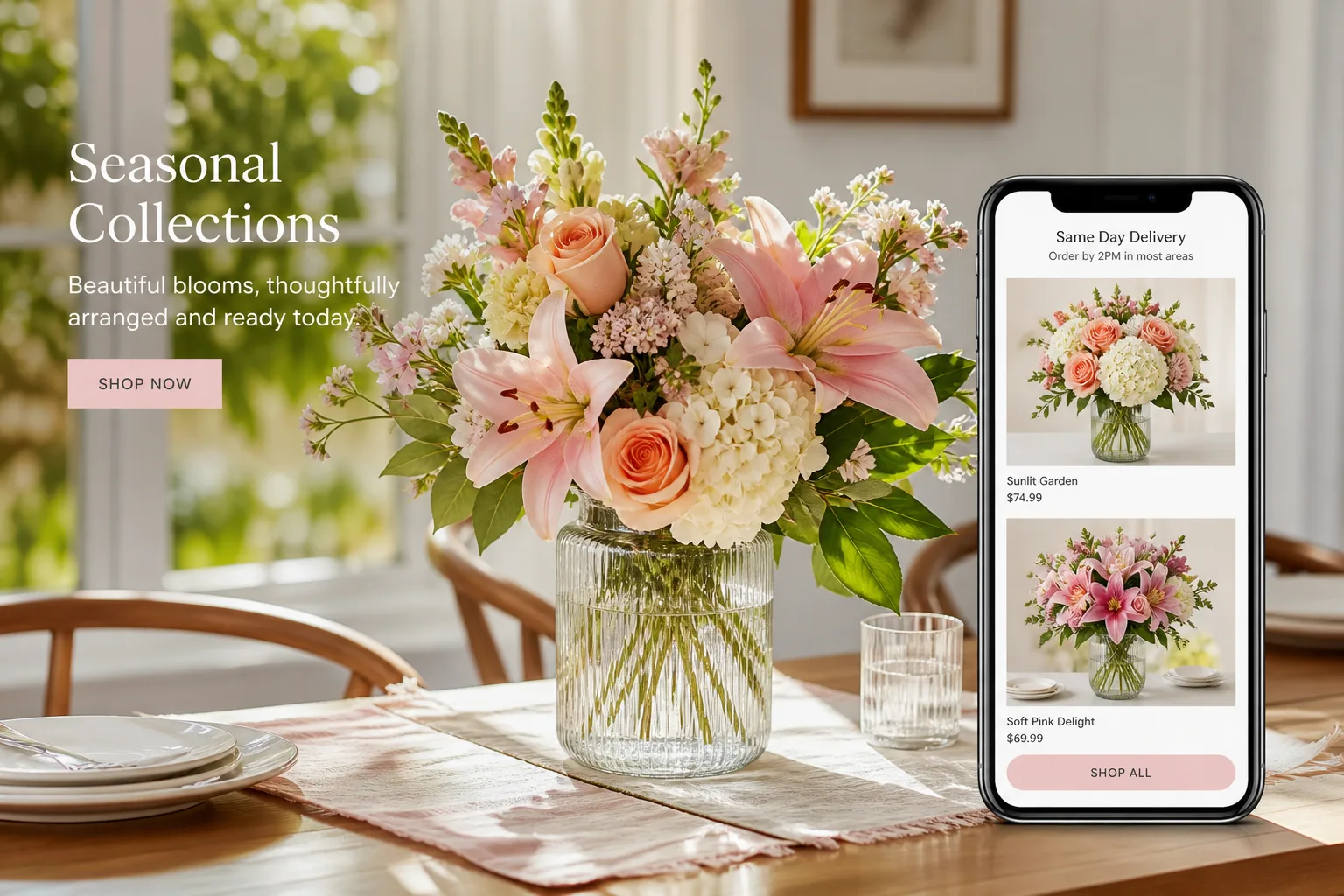 FTD inspired flower-delivery app preview