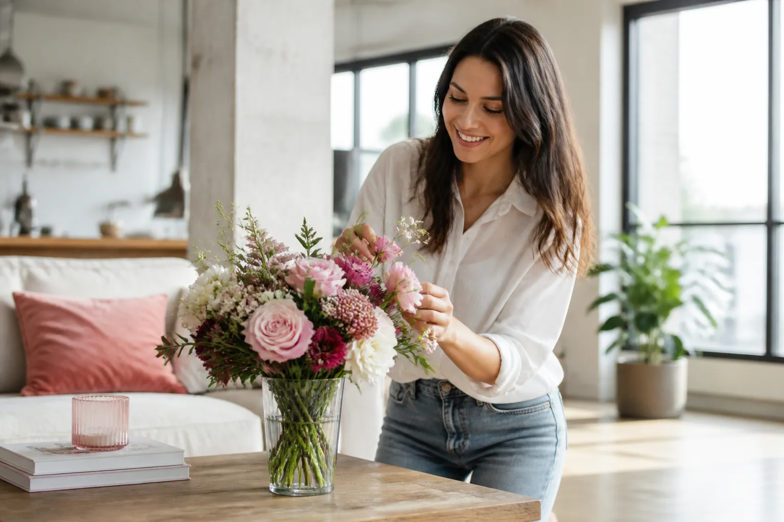UrbanStems inspired flower-delivery app preview