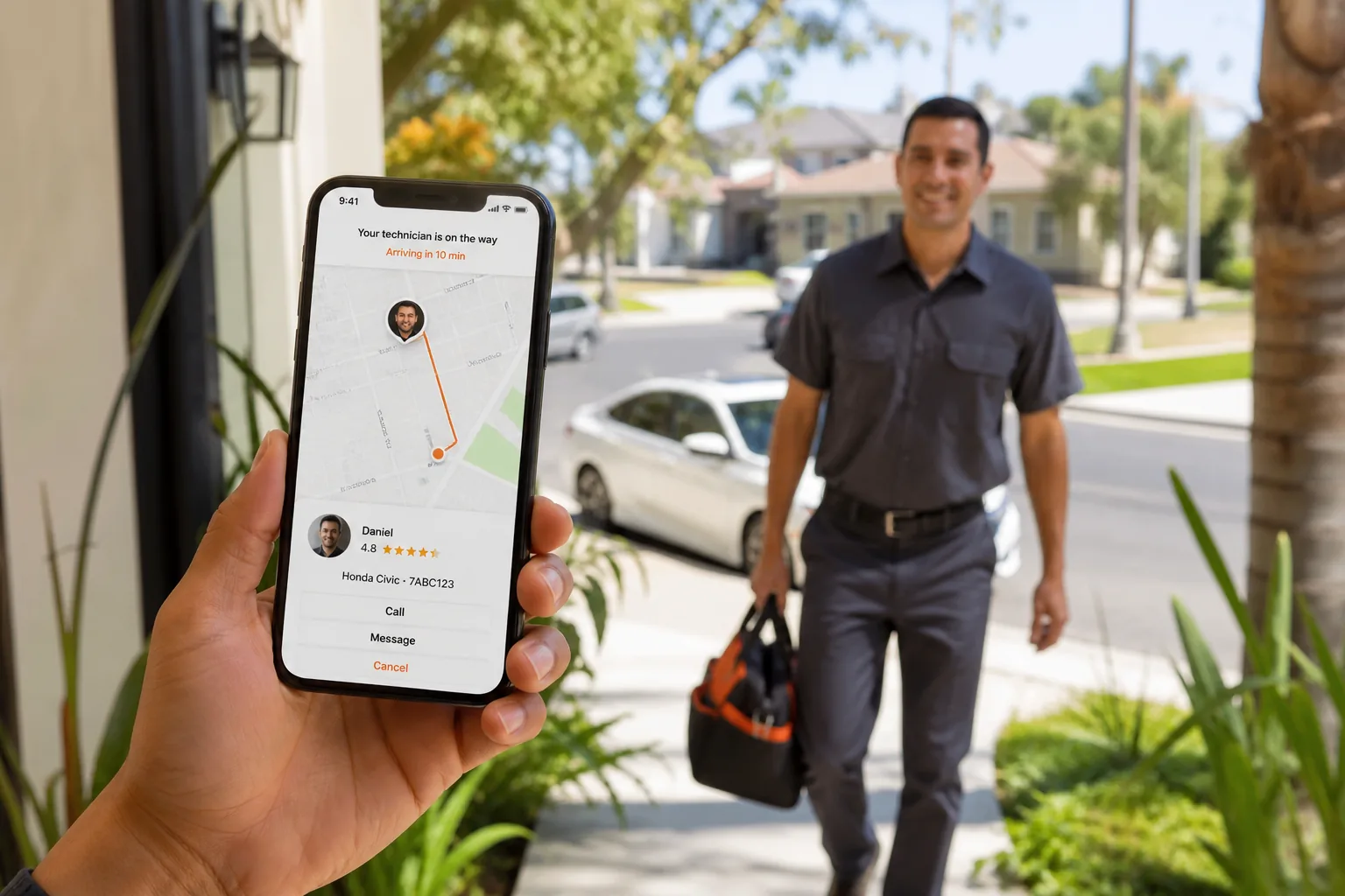 Handy inspired home service app preview