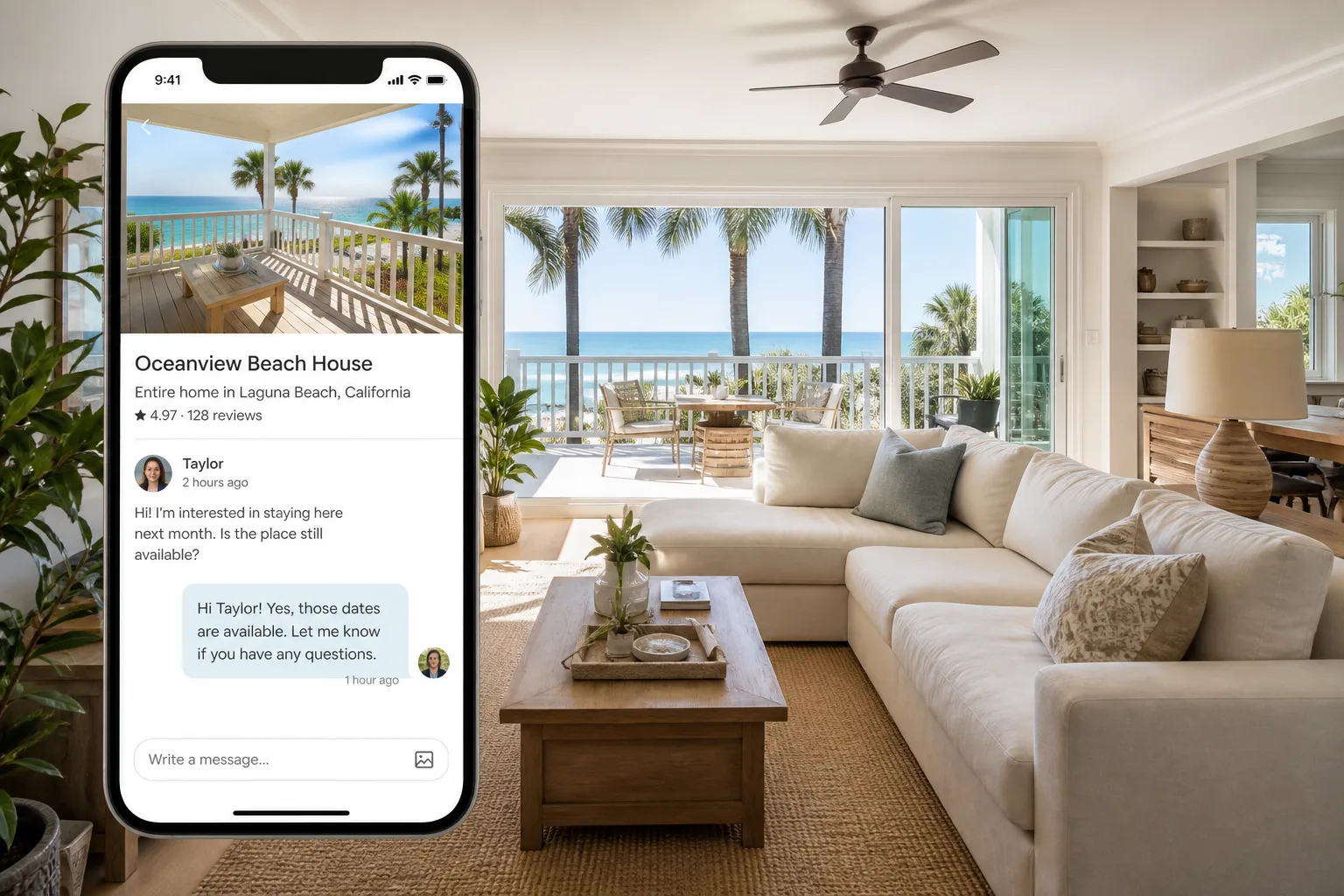 Airbnb inspired hotel-booking app preview