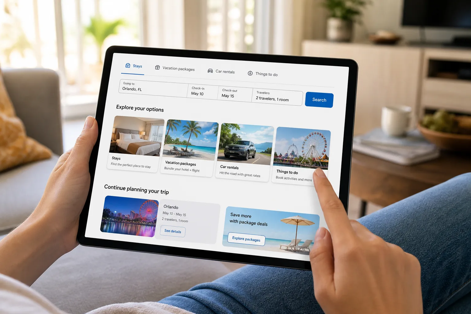 Expedia inspired hotel-booking app preview