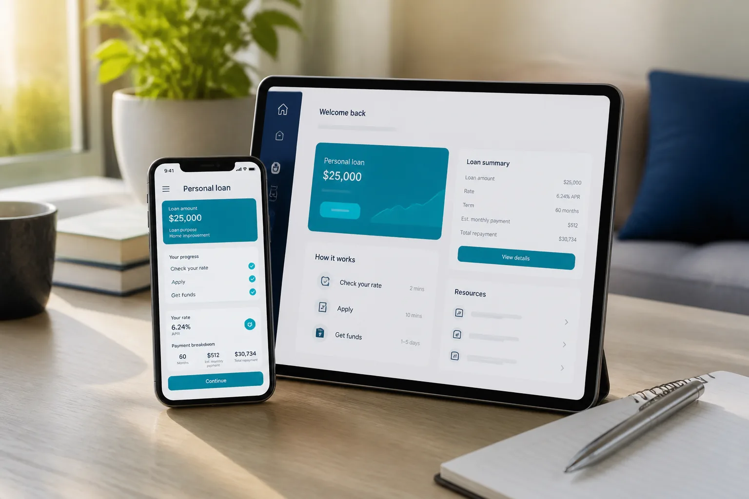 SoFi inspired loan lending app preview