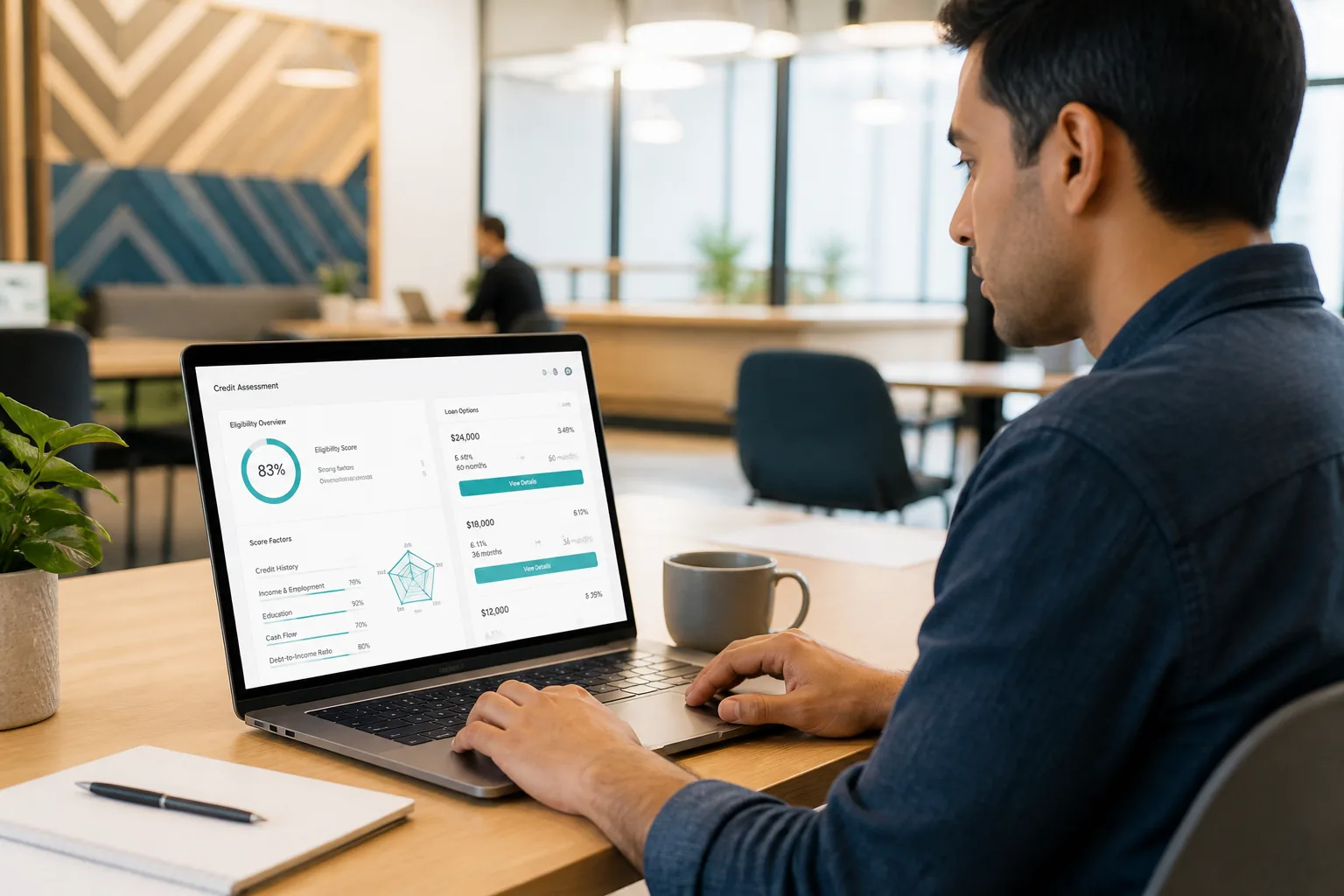 Upstart inspired loan lending app preview