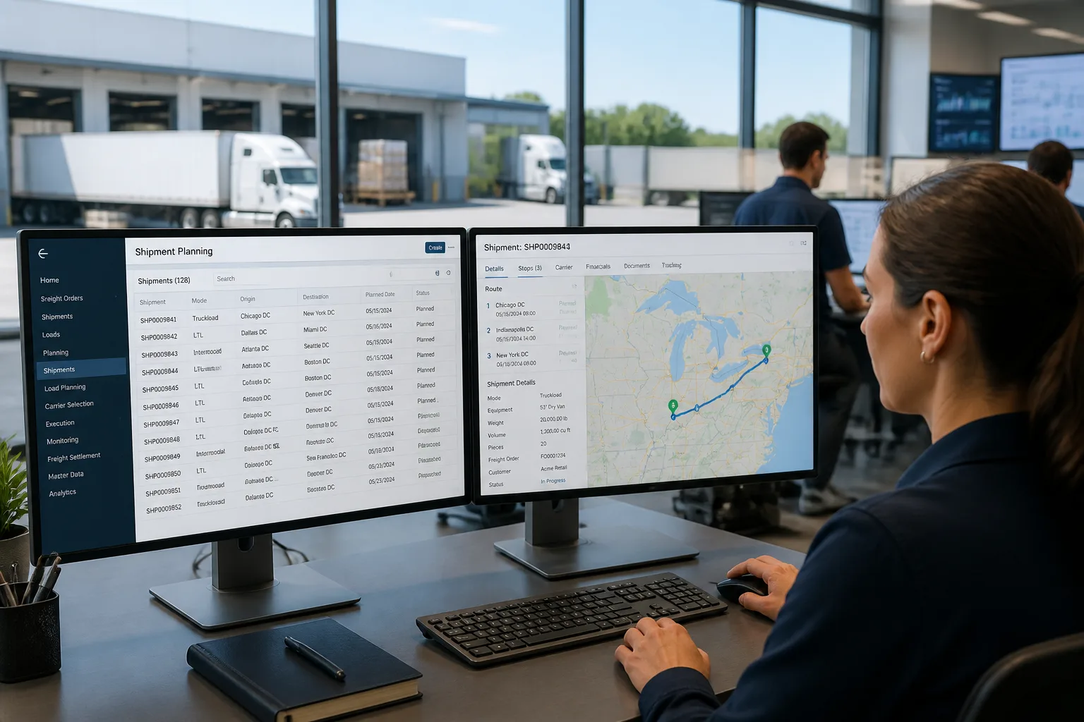 SAP Transportation Management inspired logistics-management app preview