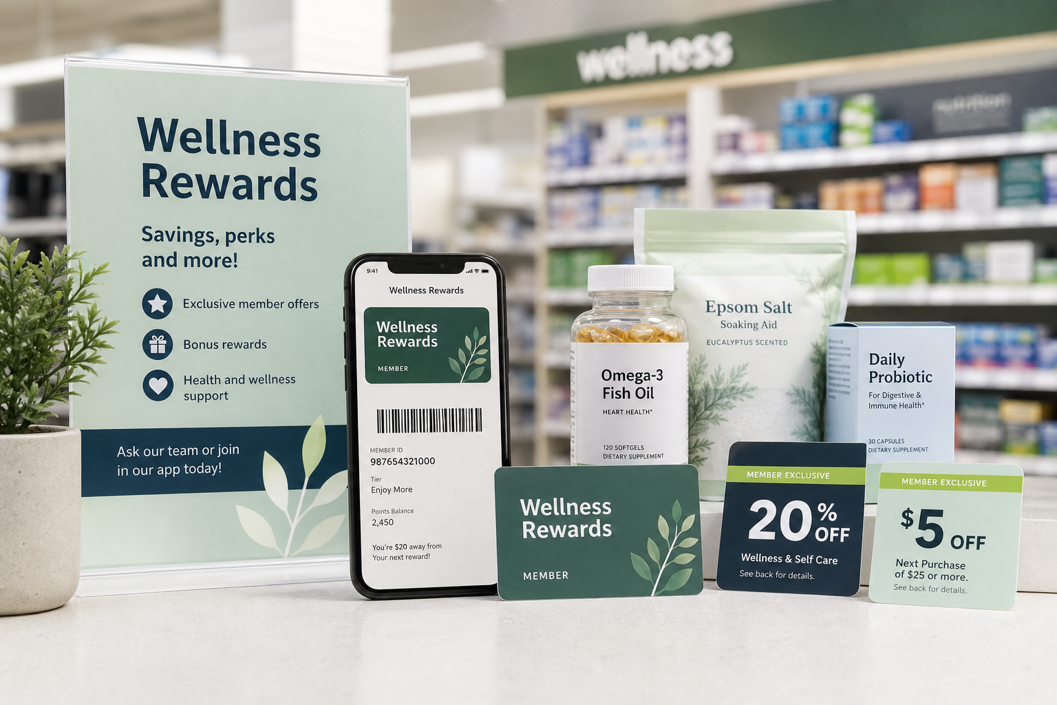 Apps Like Walgreens Rewards inspired loyalty app preview