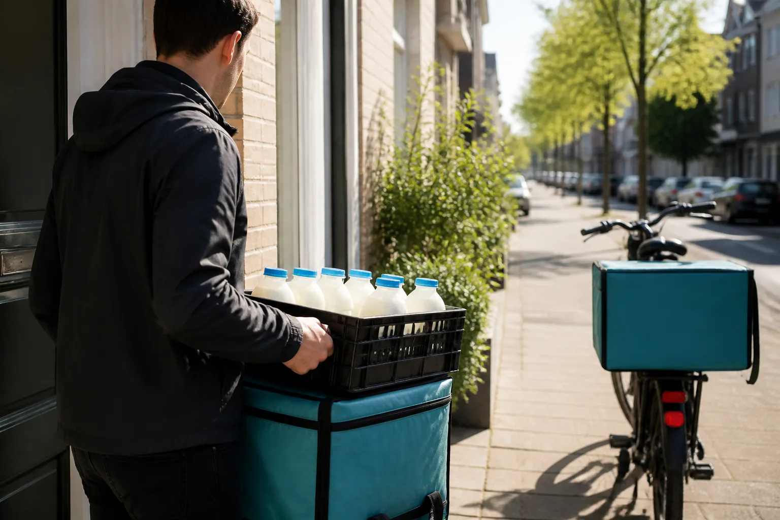 DoorDash inspired milk-delivery app preview