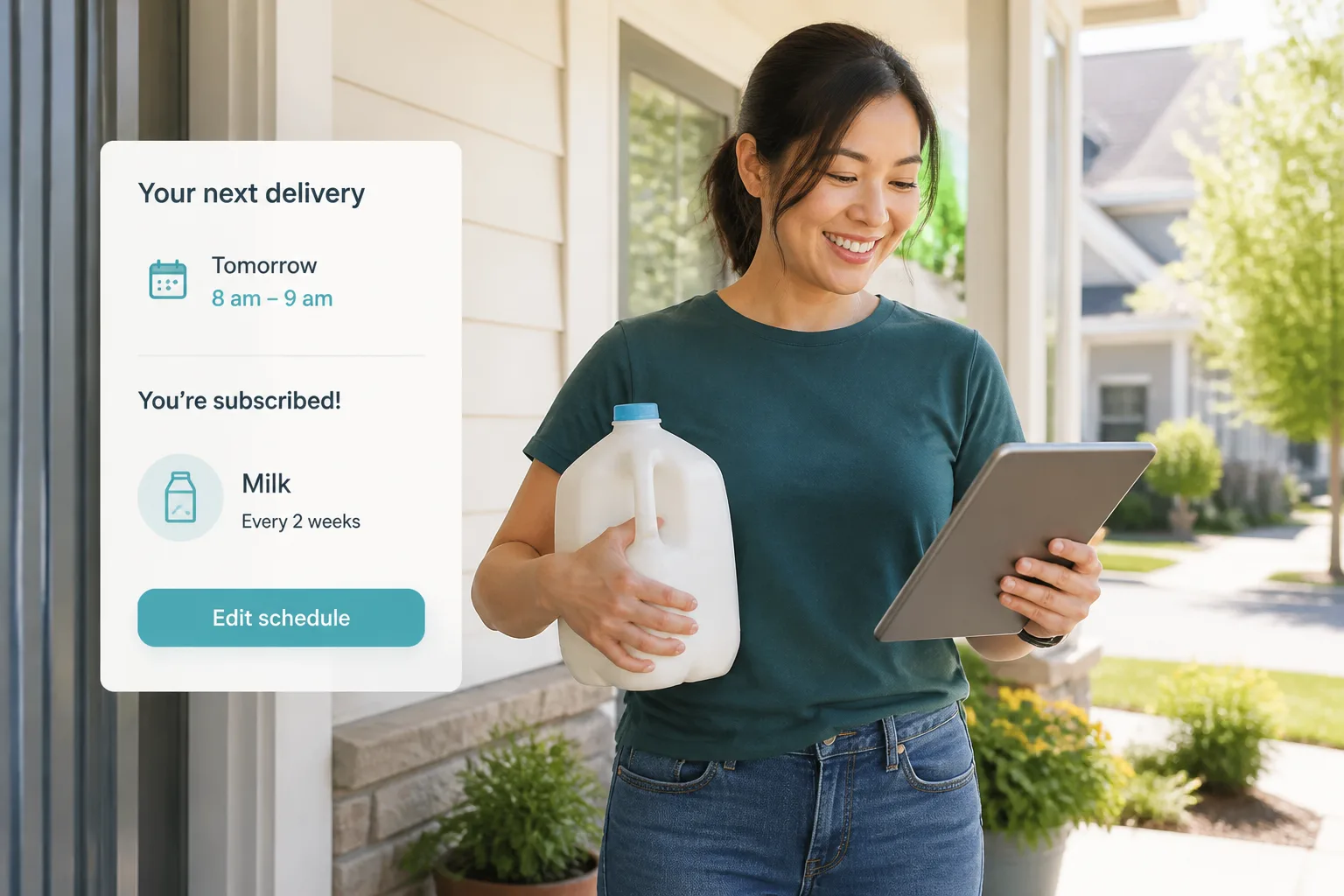 Shipt inspired milk-delivery app preview