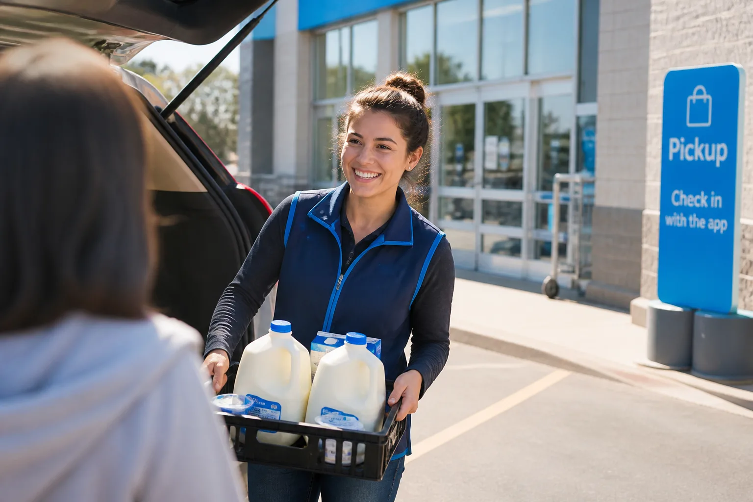Walmart Grocery inspired milk-delivery app preview