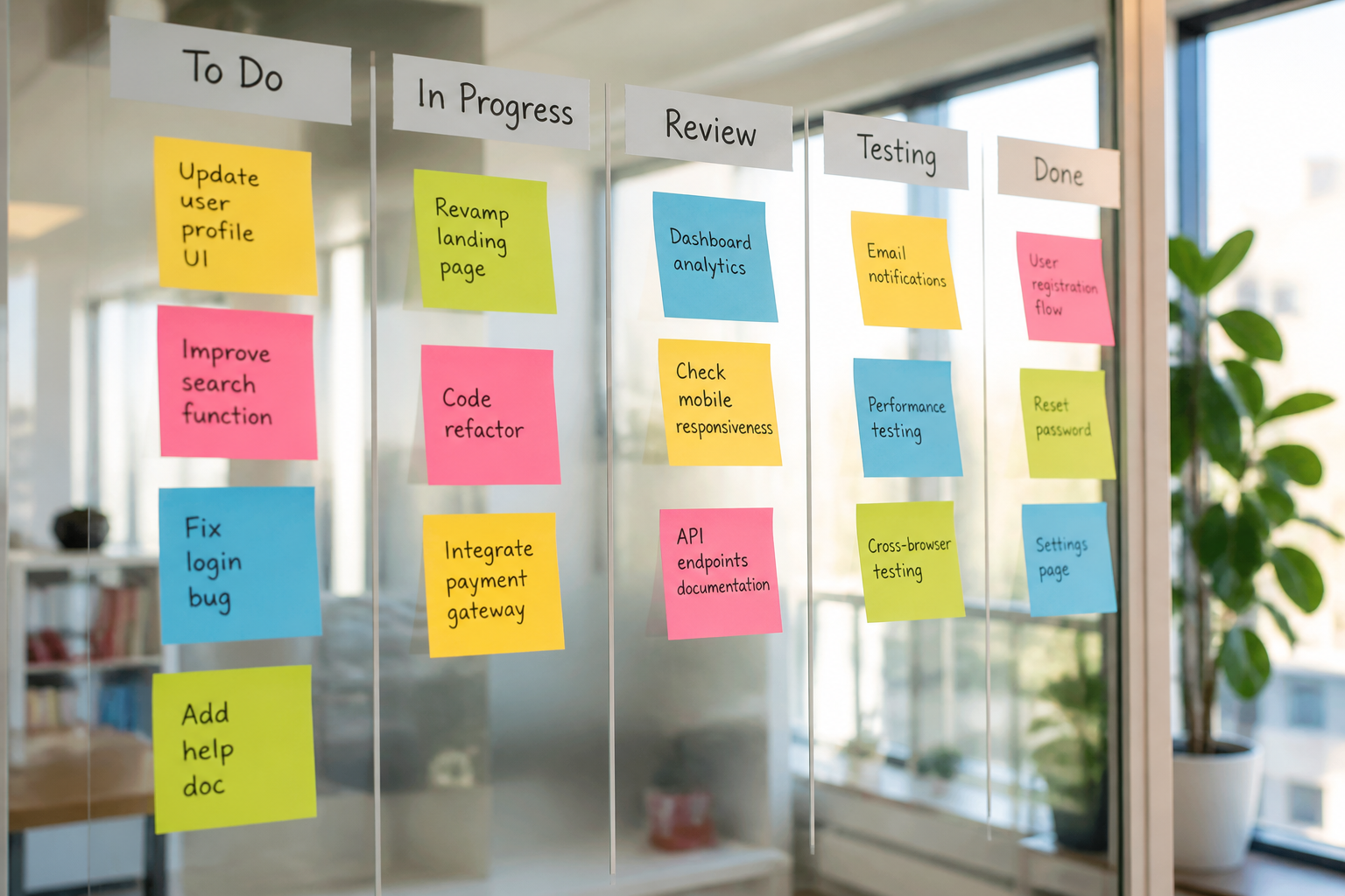 Apps Like Trello inspired project management app preview