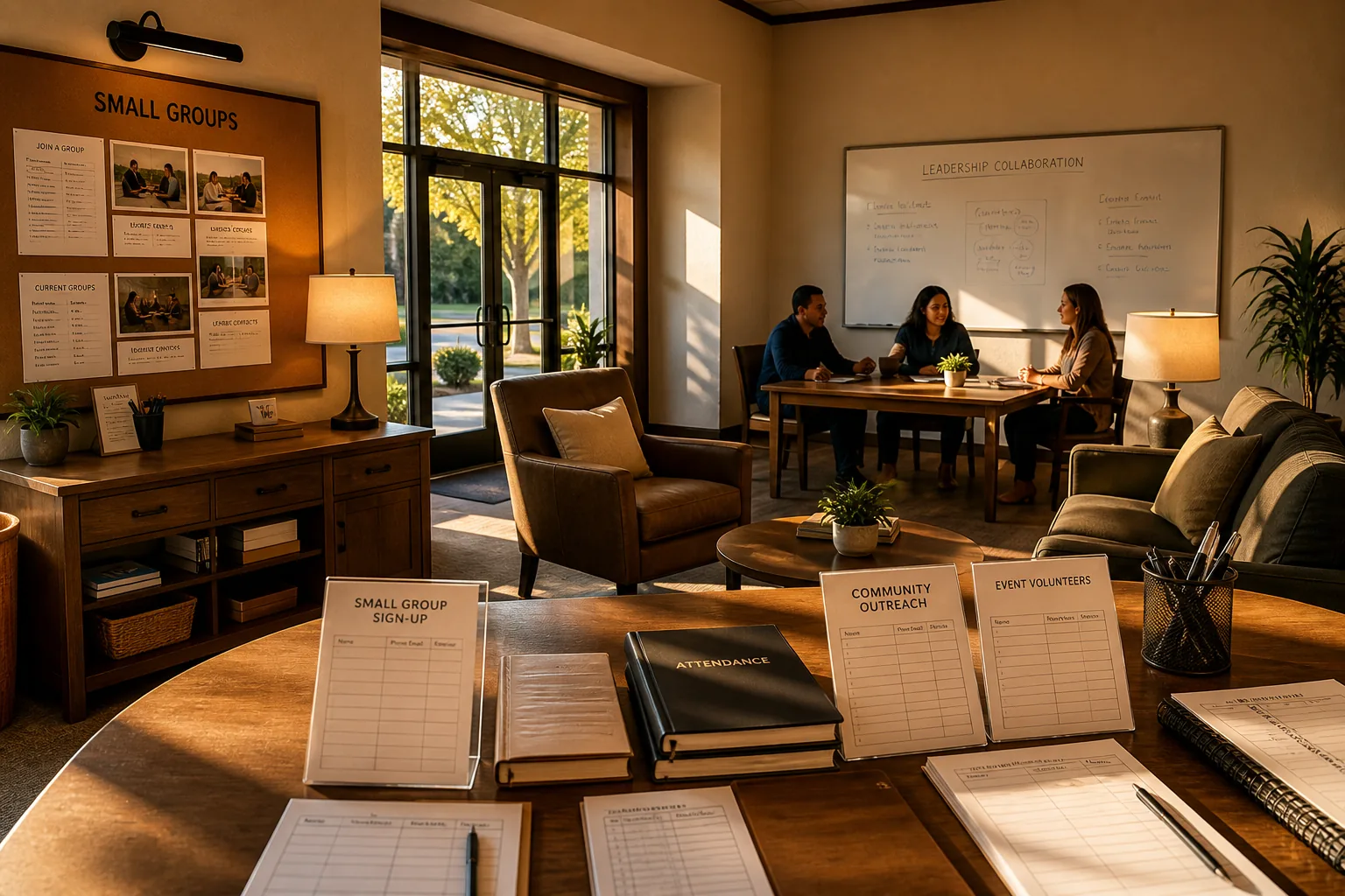 Software Like Church Community Builder inspired construction app preview