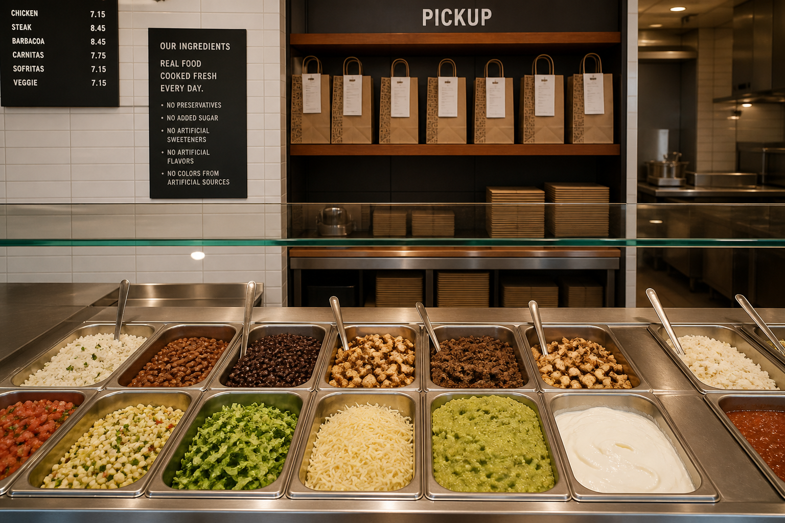 Apps Like Chipotle inspired restaurant app preview