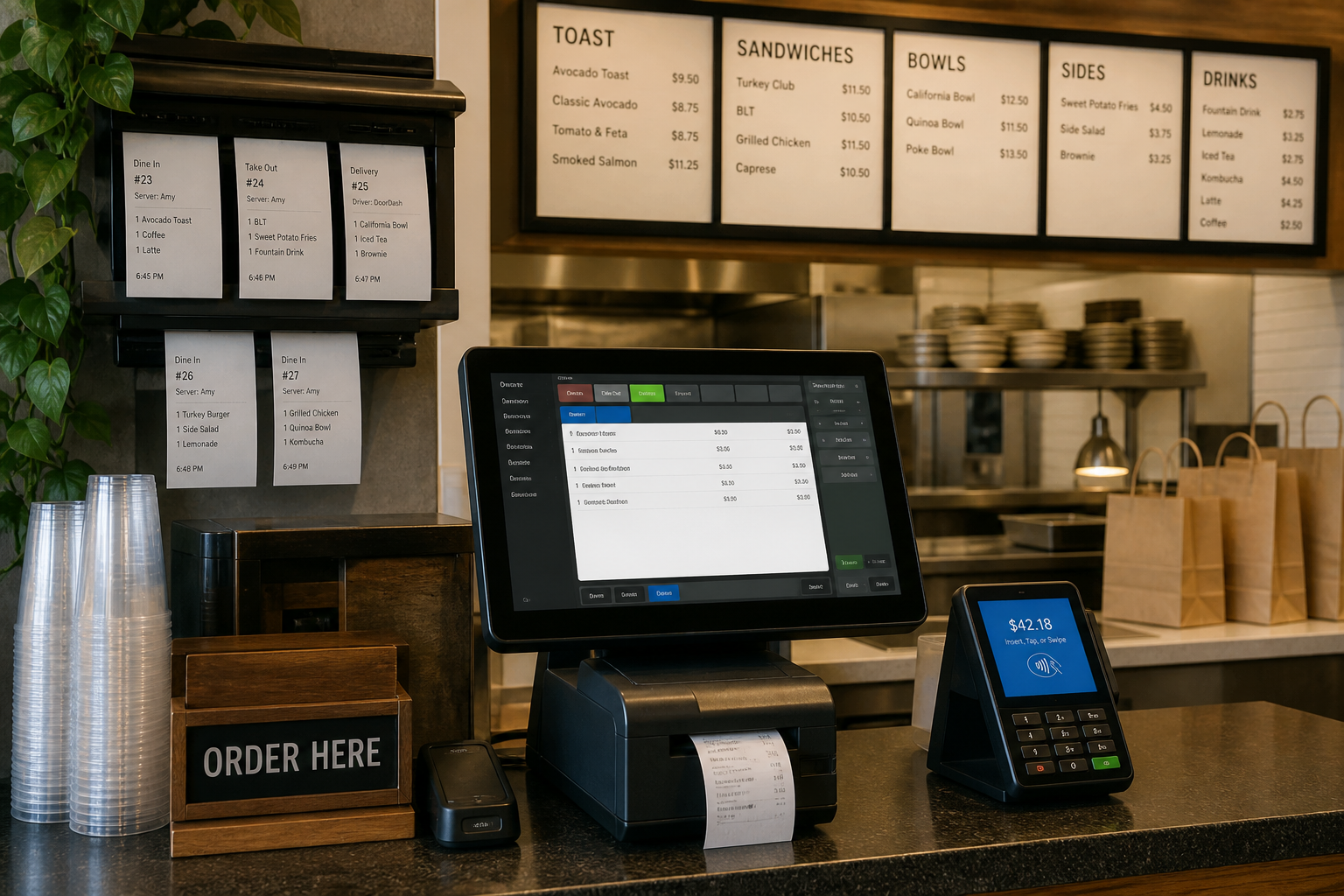 Apps Like Toast inspired restaurant app preview