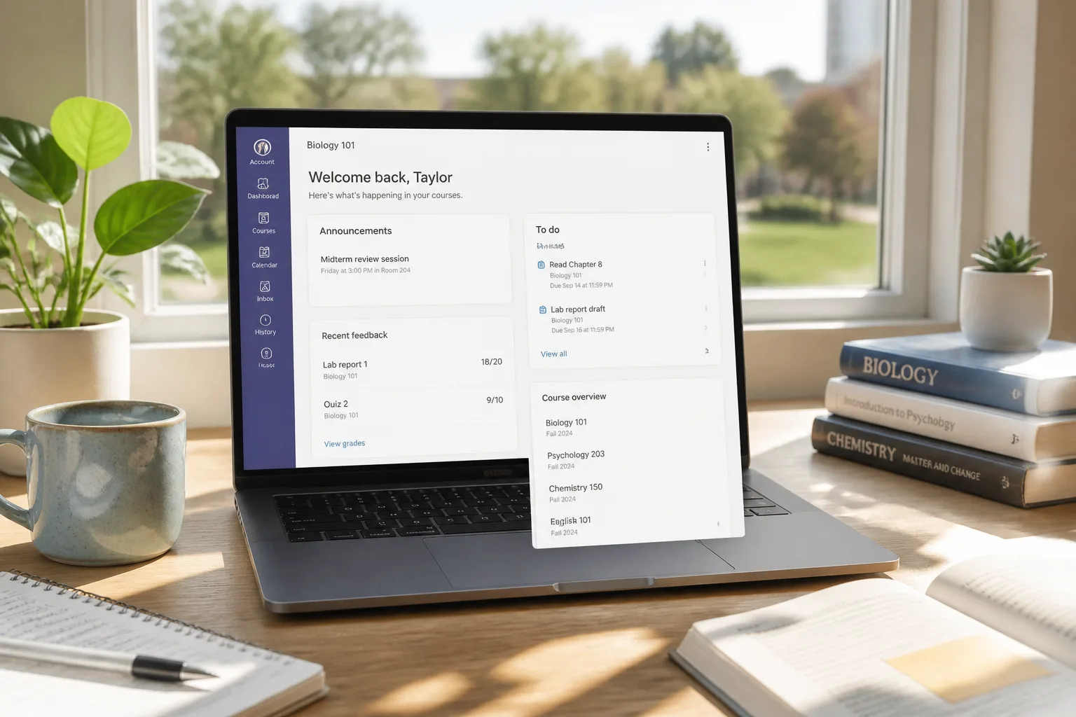 Canvas inspired school management app preview