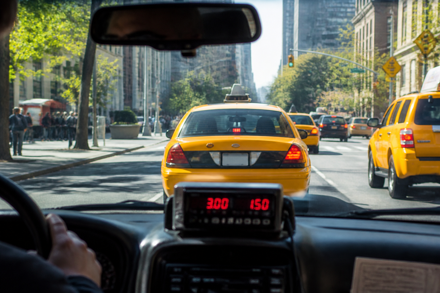 Curb inspired taxi booking app preview