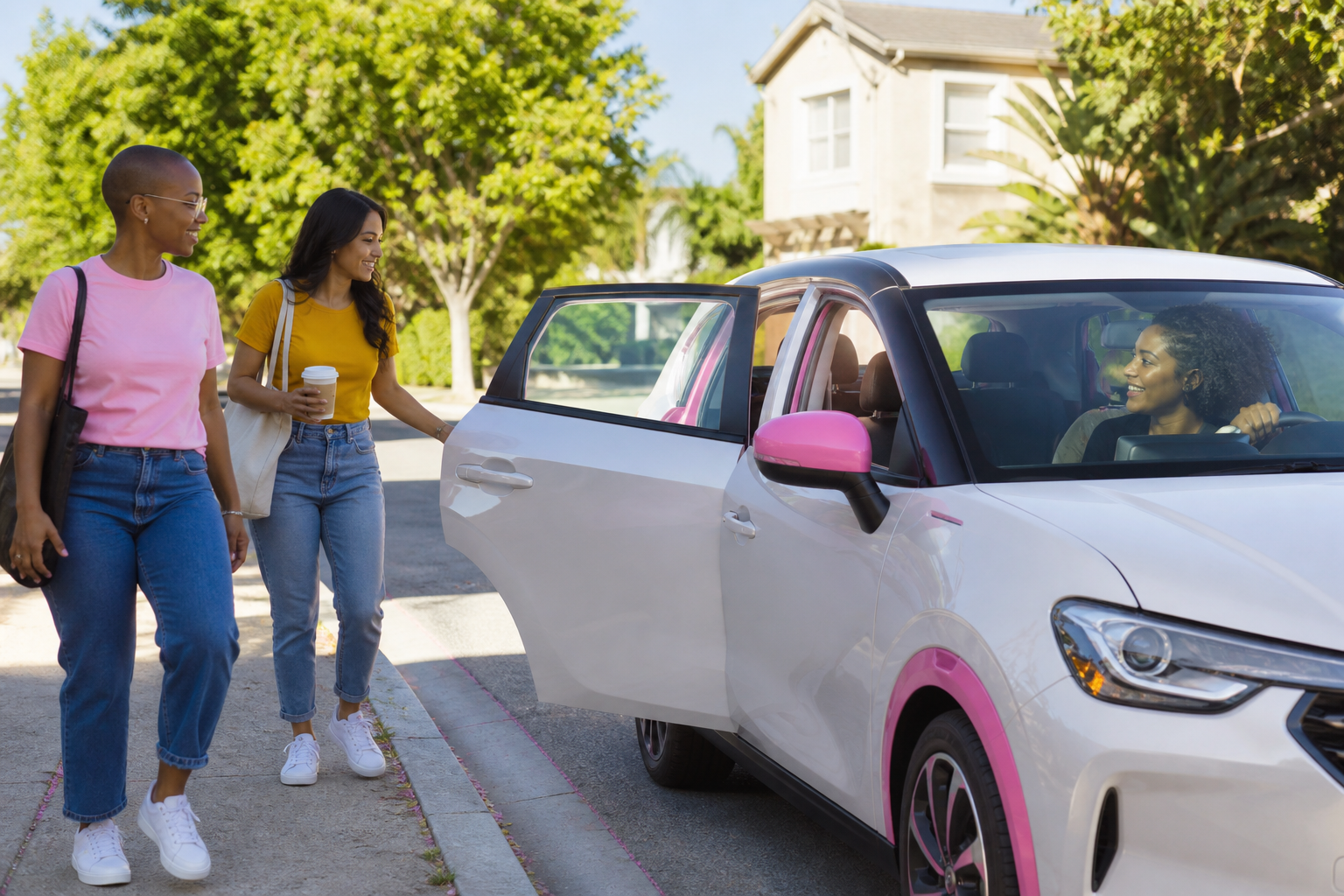 Lyft inspired taxi booking app preview