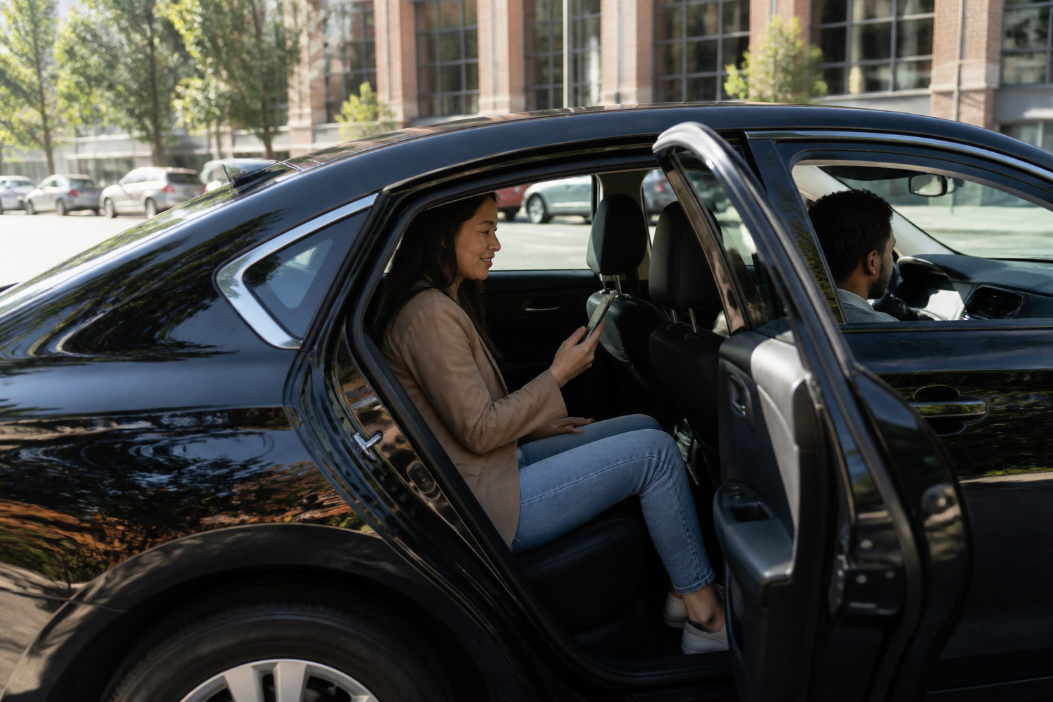 Uber inspired taxi booking app preview